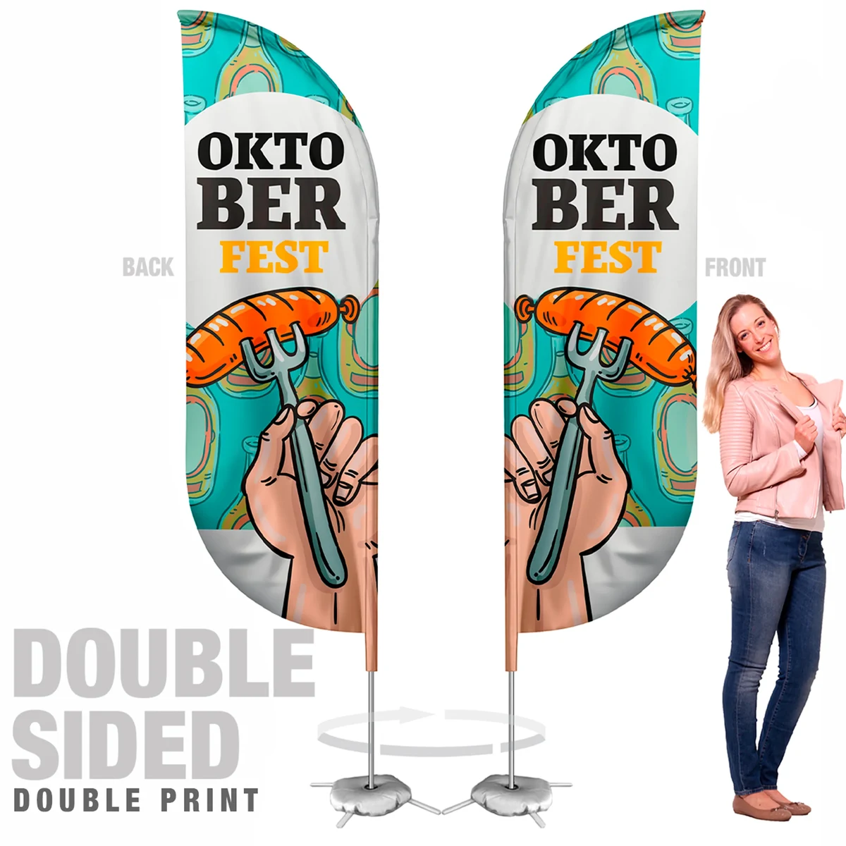 Blade Flag Double Sided Graphic Only 10ft 1