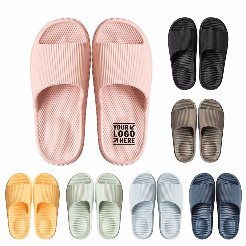 Womens Mens Lightweight Massage Foam Bathroom Slippers Non-Slip Spa Shower Sandal