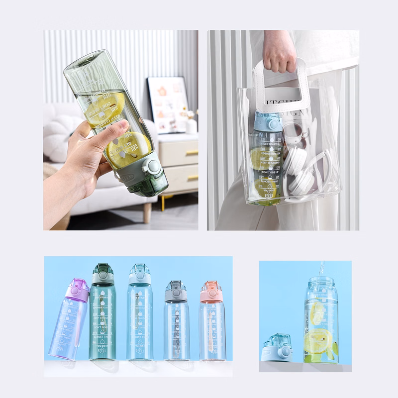 32 oz 24 oz Water Bottle With time Marker