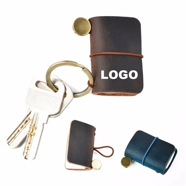 Tiny Leather Travel Notebook for Office, School and Events