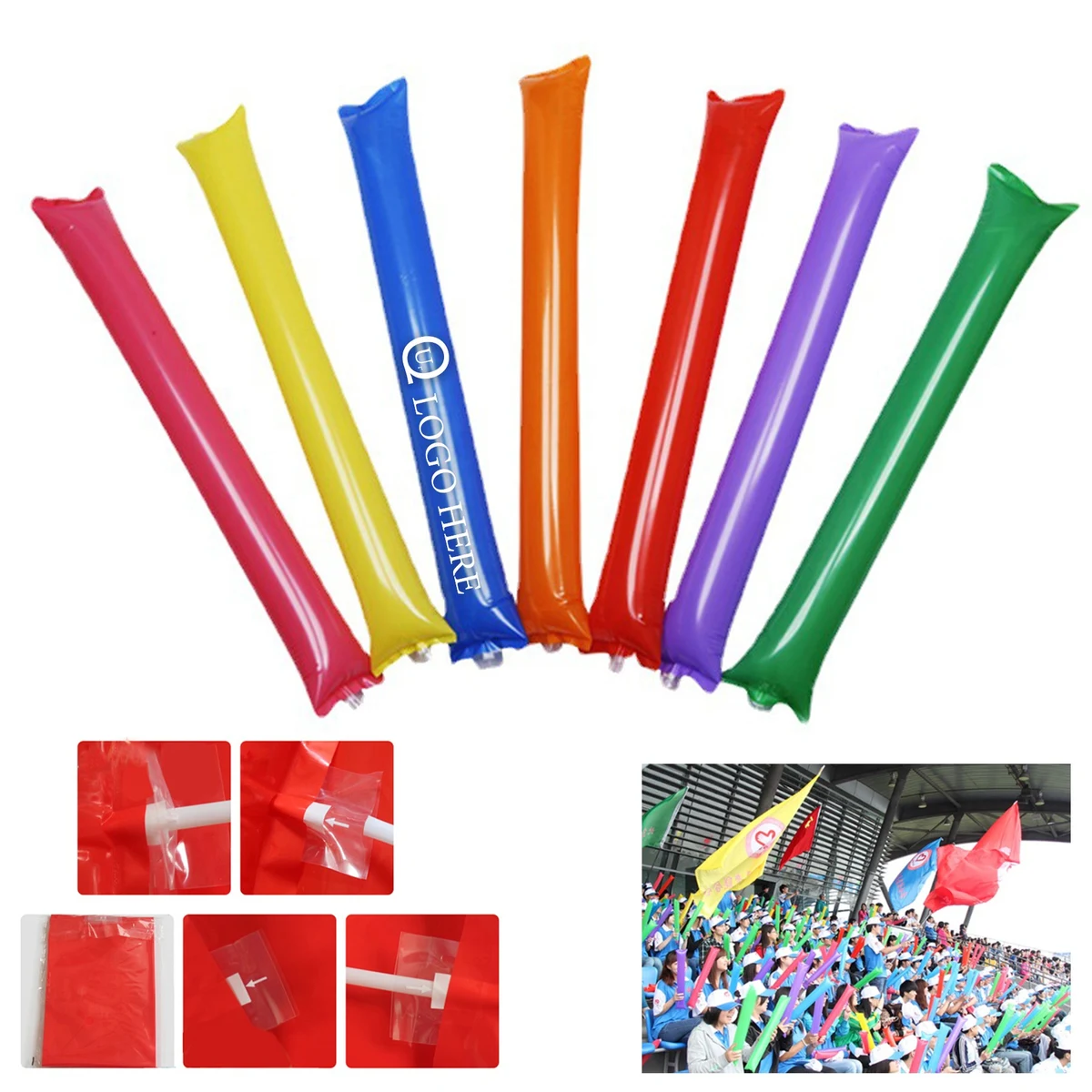 Inflatable Sticks, promotional toy with logo imprint 1