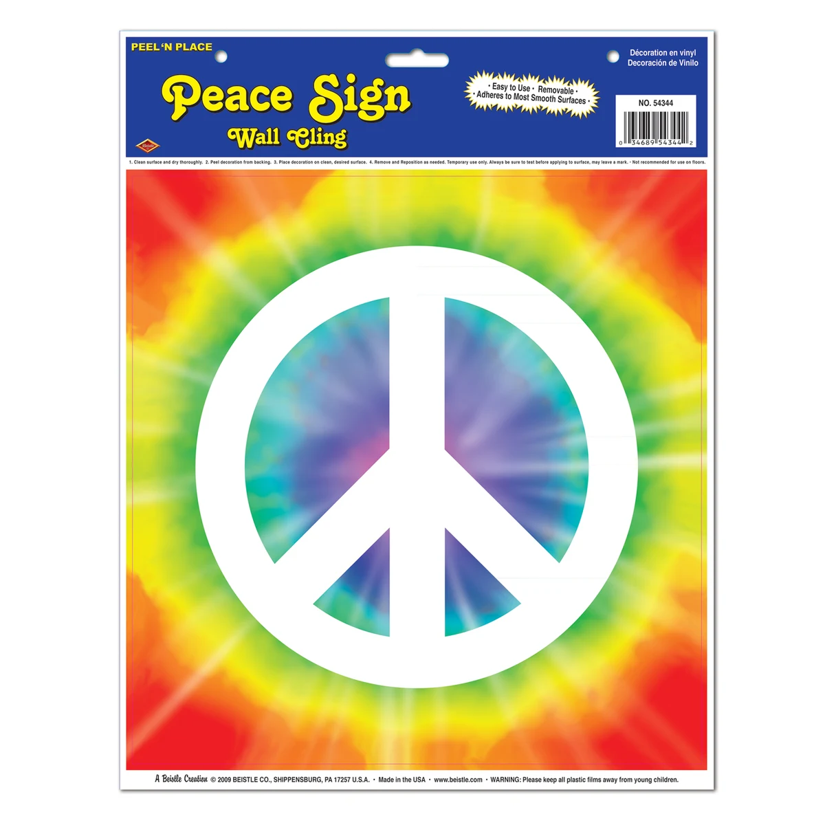 Peace Sign Peel 'N Place 1