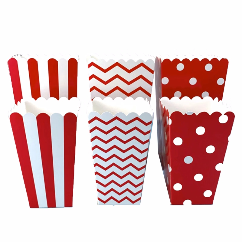 Customizable Full Color Food Grade Popcorn Bag Paper Boxes
