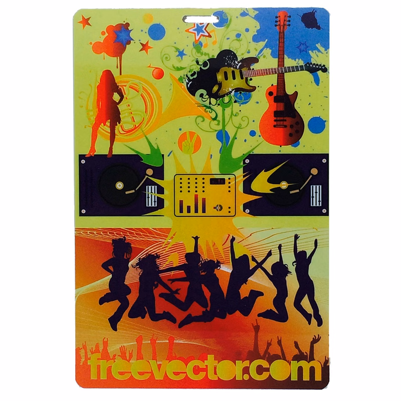6 inch x 4 inch Full Color PVC Badge