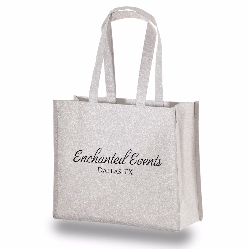 Showstopping Sparkle Small Glitter Bag - 13"x11"x5"