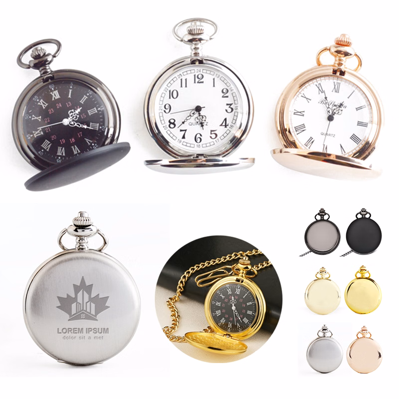 Vintage hand-wind men women chains mechanical pocket watch