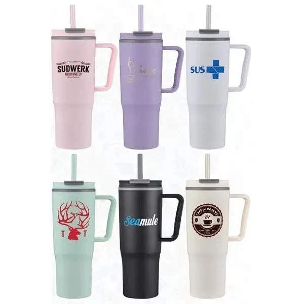 30 Oz. Savvy Tumbler with Straw 1