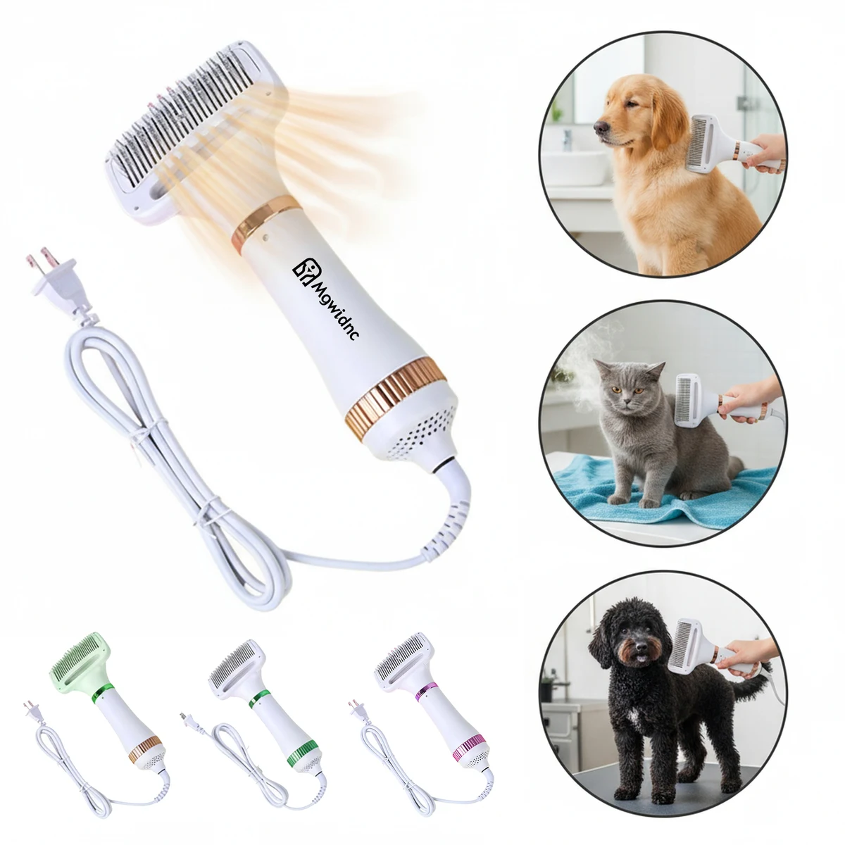 Pet Smart Electric Heated Comb Blow Dryer Grooming Tool 1