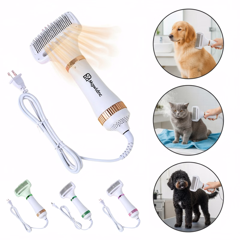 Pet Smart Electric Heated Comb Blow Dryer Grooming Tool