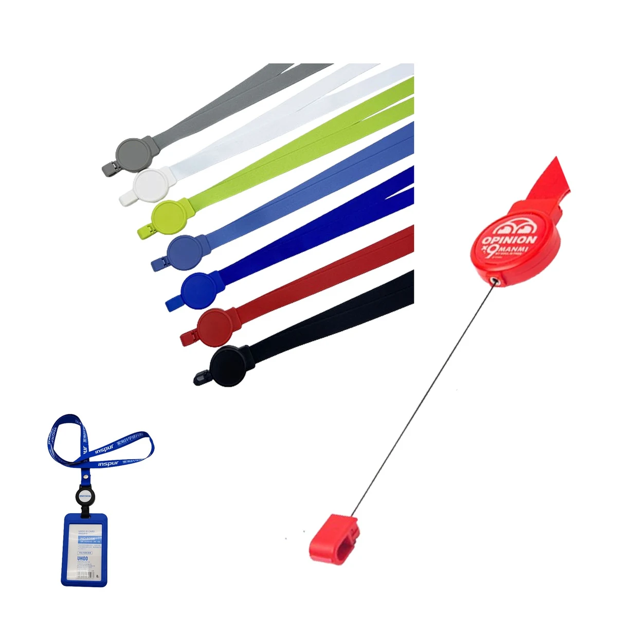 Premium Polyester Lanyards With Retractable Badge Reel 1