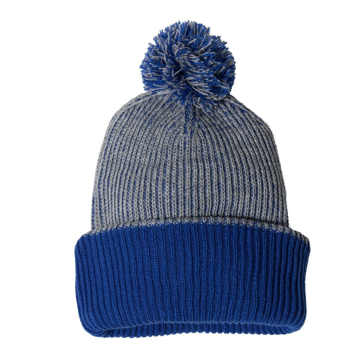 12" Speckled Pom-Pom Cuffed Beanie - SP70 1