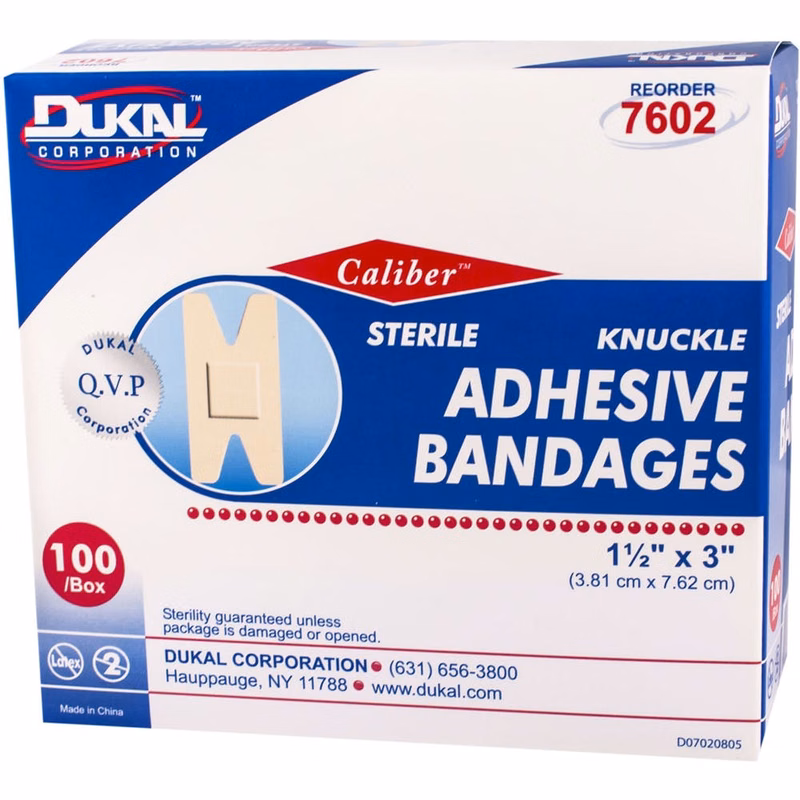 Fabric Adhesive Sterile Bandages - Knuckle