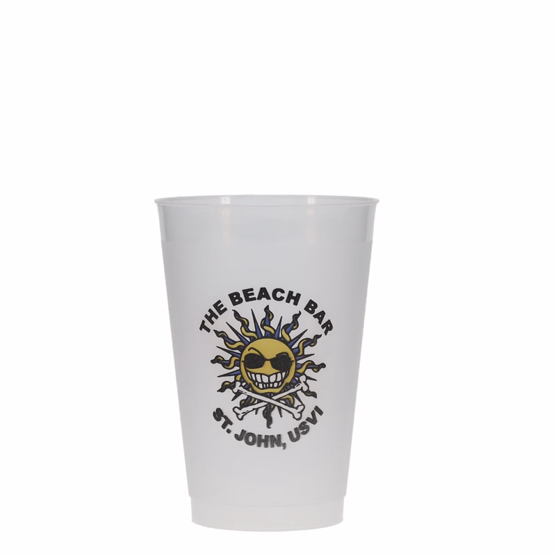 14 oz Frost-Flex Plastic Cup Frosted Hi-Speed Print