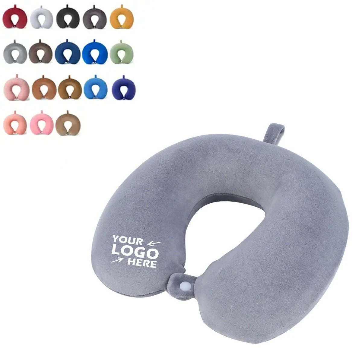 Custom Plush U-Shaped Travel Neck Support Pillow 1