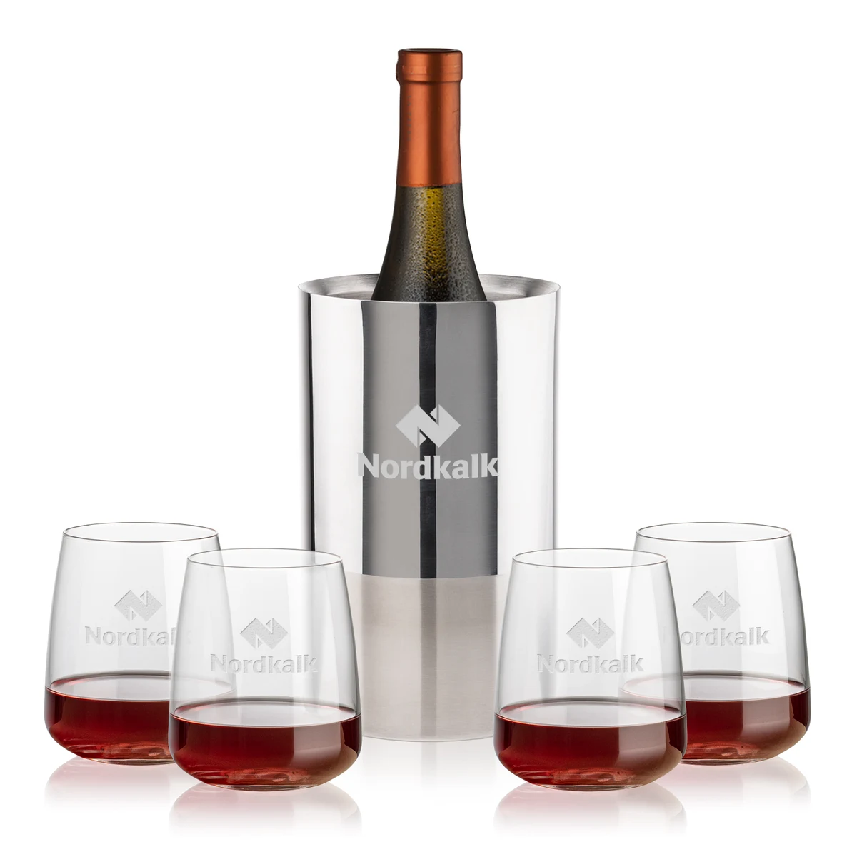 Catania Wine Cooler & Dunhill Stemless Wine Set 1