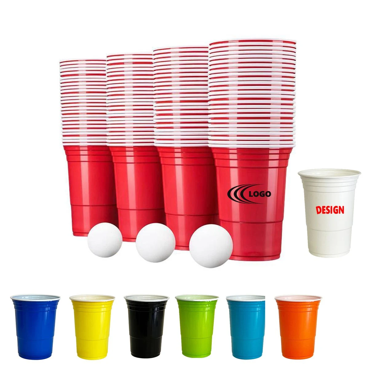 16 OZ Plastic Party Stadium Cups Disposable 1