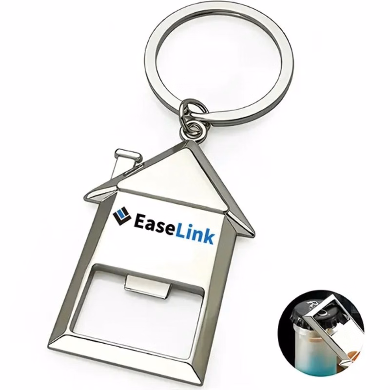 House Keychain with Bottle Opener