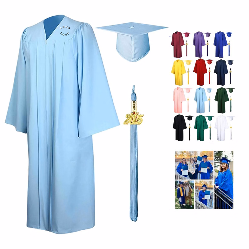 Polyester Graduation Set with Comfortable Matte Finish