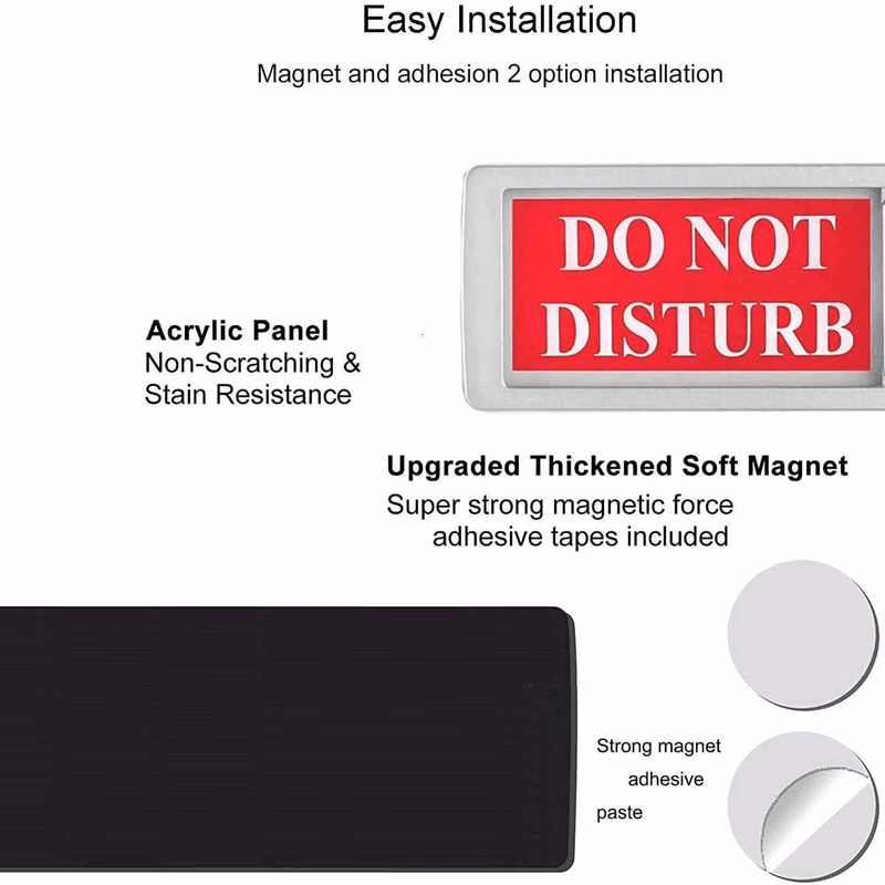 Do Not Disturb Welcome Please Knock Door Hanger Sign