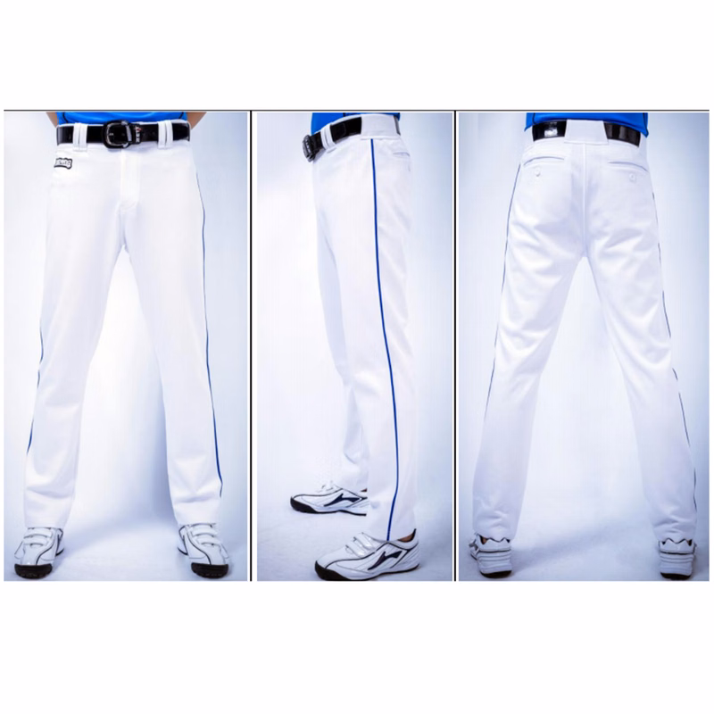Premium Full Length Solid Color Baseball Pants w/ Piping and