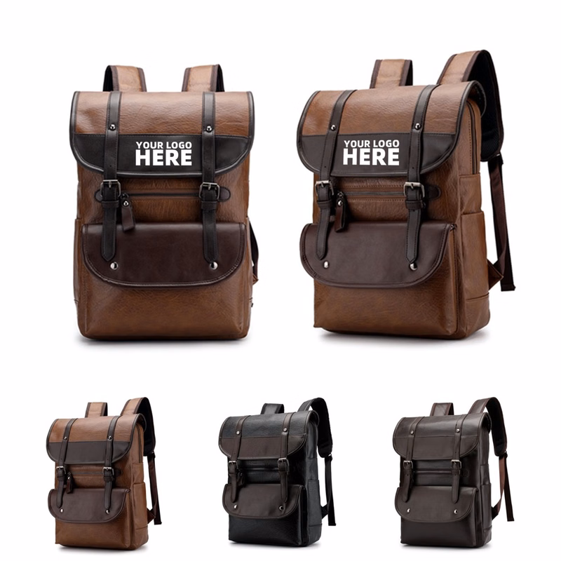 Waterproof PU Leather Backpack