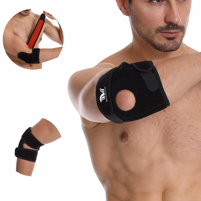 Adjustable Spring Support Crash Basketball Sports Elbow Pads