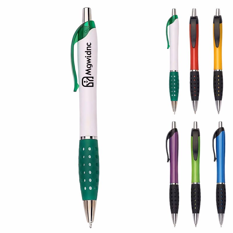 Retractable Ballpoint Pen with Hollow Sleeve - White
