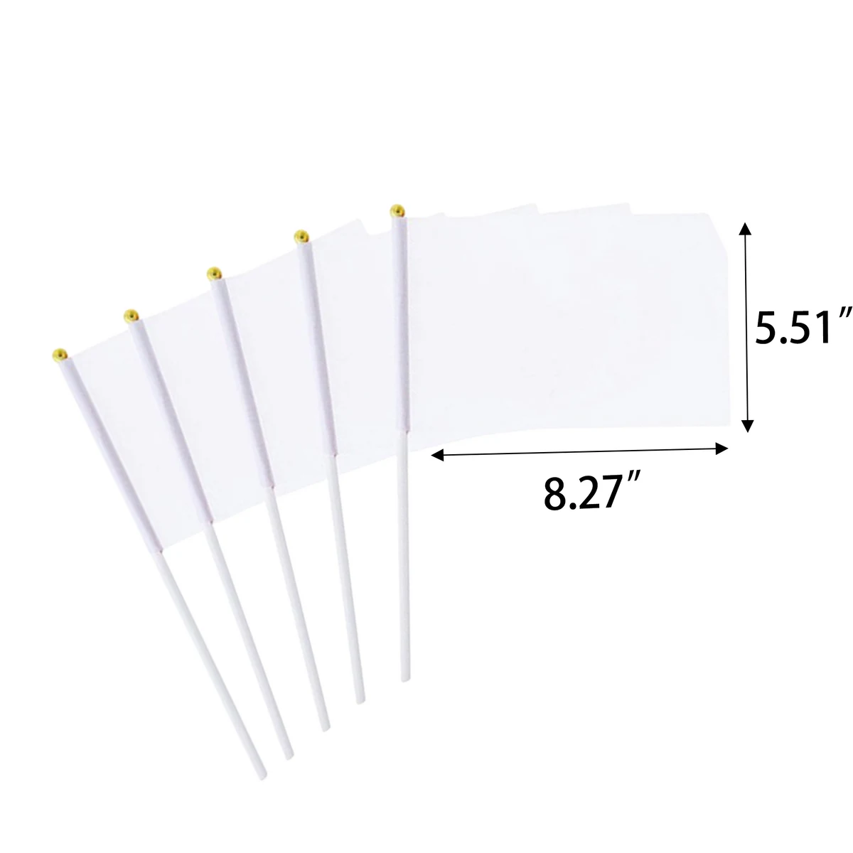 White Blank Hand Flag 1
