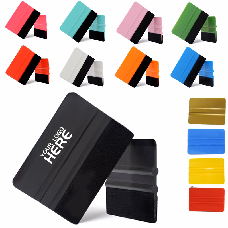 Plastic Felt Edge Vinyl Squeegee