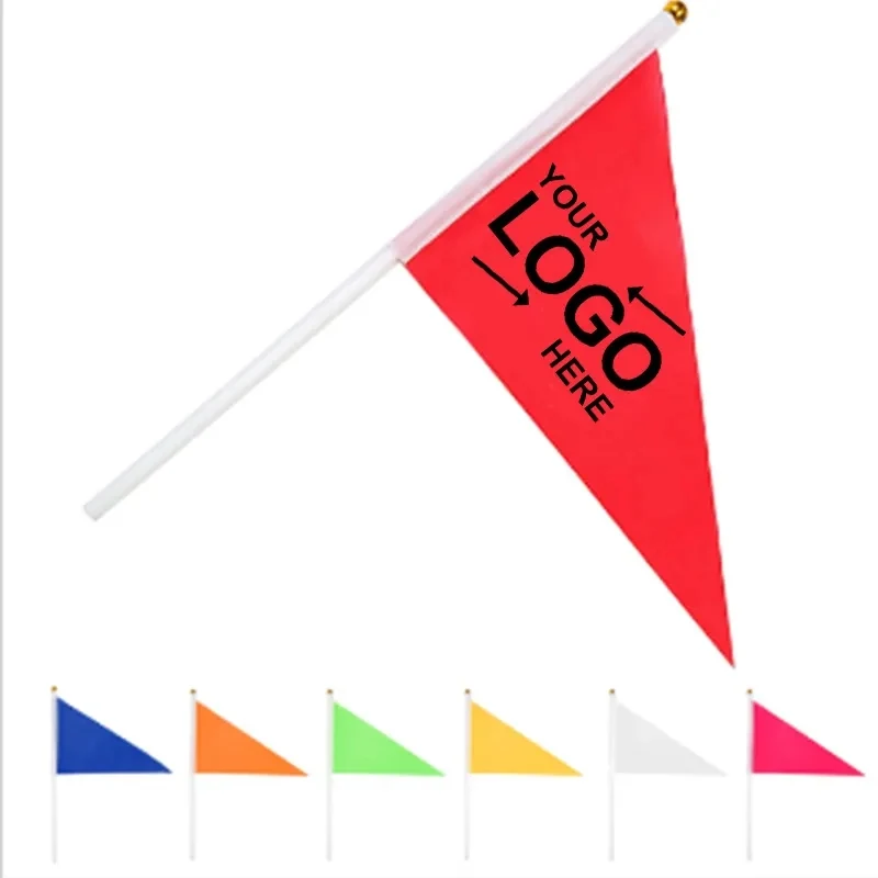 Triangle Hand Wave Stick Flag 1