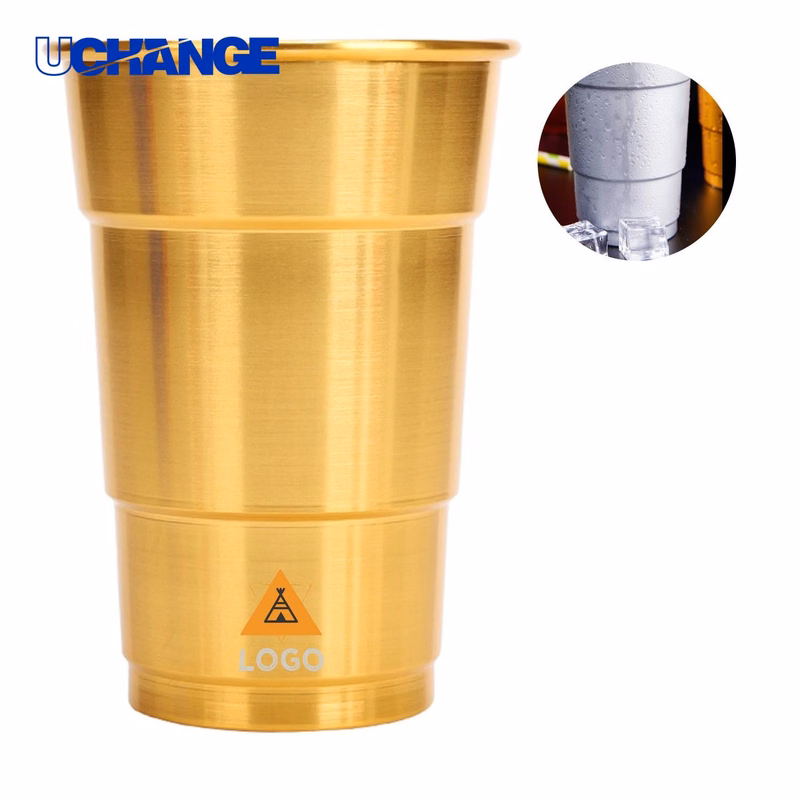 Custom Logo Aluminum Beer Cup Container