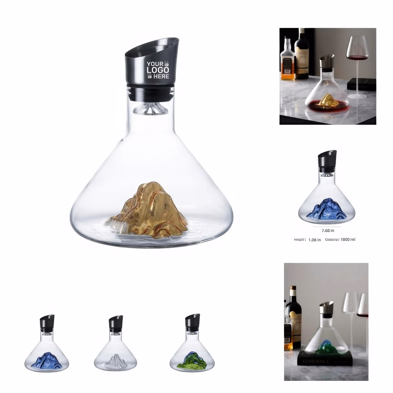 Glass Mountain Wine Decanter