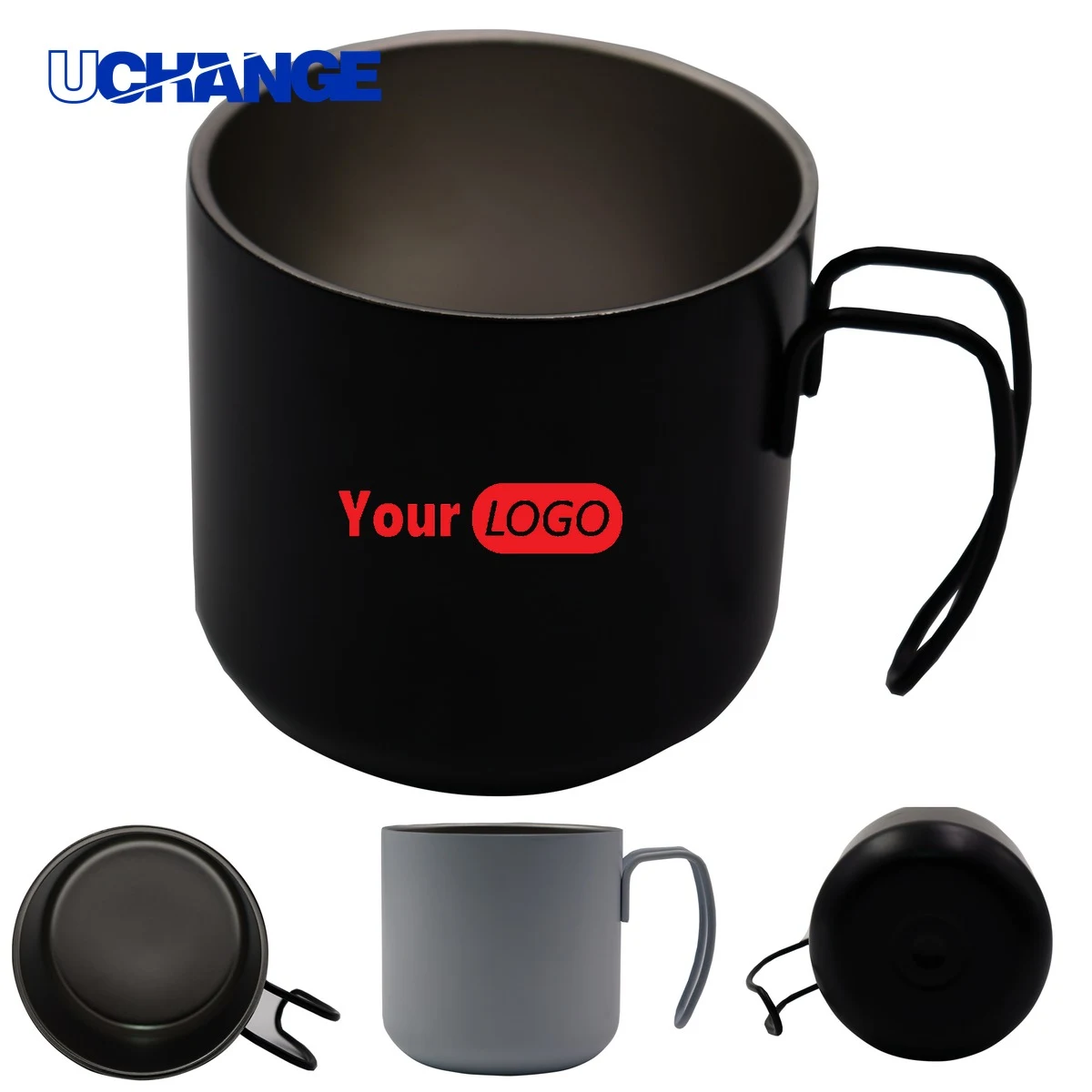 Double Wall Stainless Steel Coffee Mug Container (12 oz.) 1