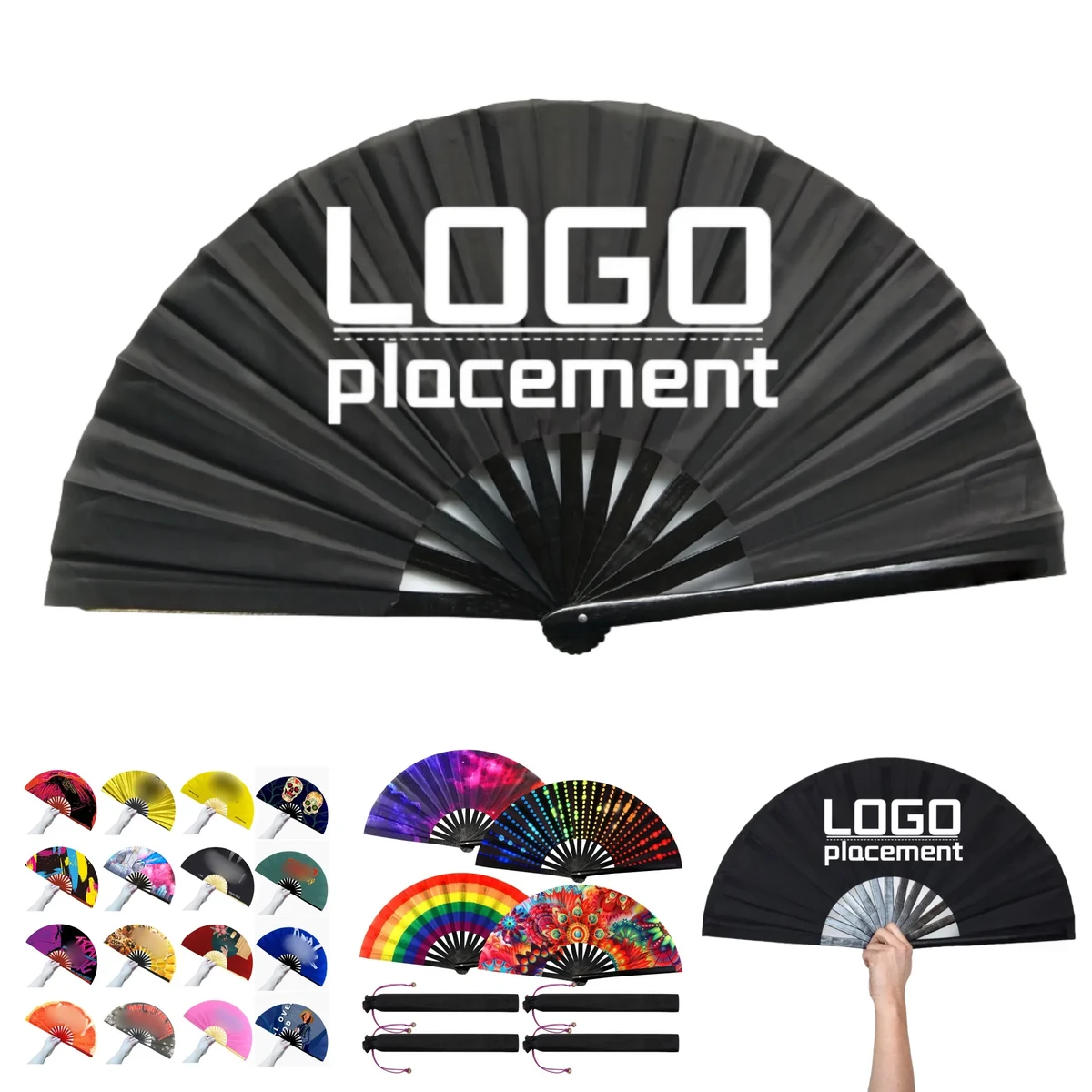 Kung Fu Fan Advertising Folding Fan Customizable Material 1