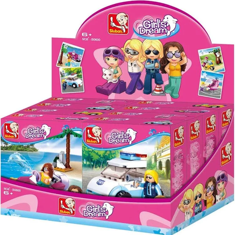 Girls Dream Vehicle Building Brick Kits - Assorted 1