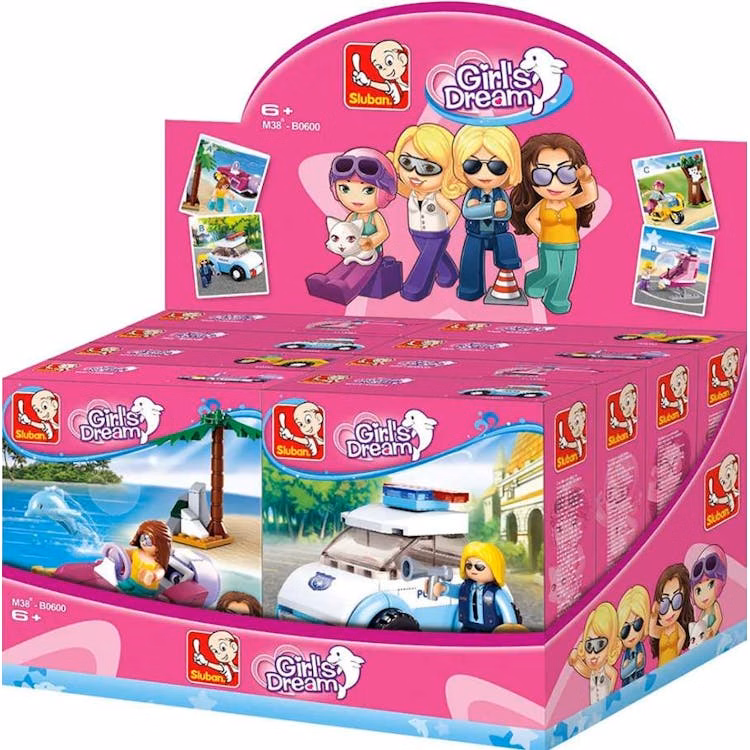 Girls Dream Vehicle Building Brick Kits - Assorted