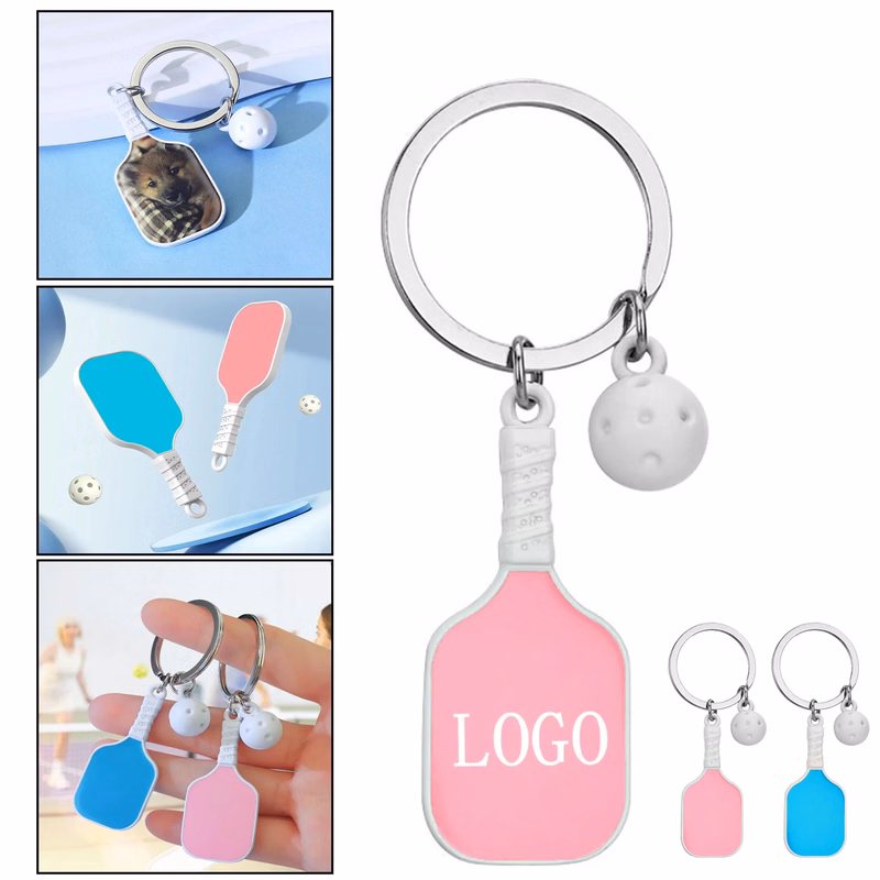 Pickleball Fan Keychain