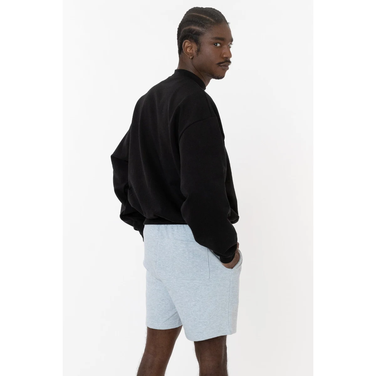 10 OZ MID-WEIGHT POLY COTTON FLEECE WIDE CREW 1