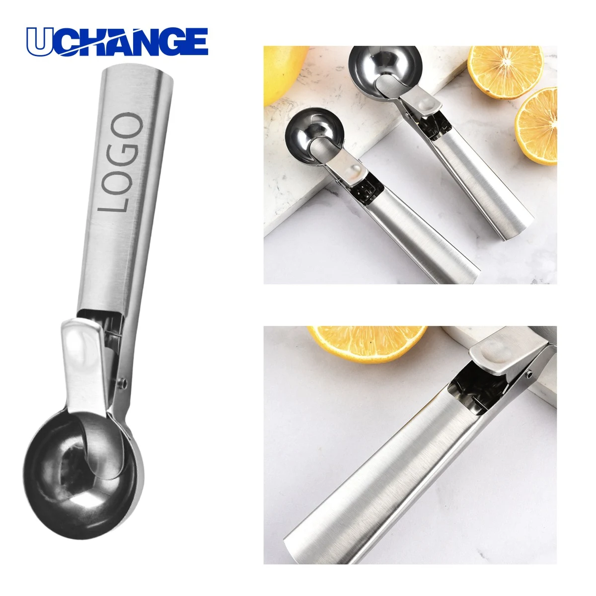 Durable Stainless Steel Ice Cream Scoop for Desserts 1