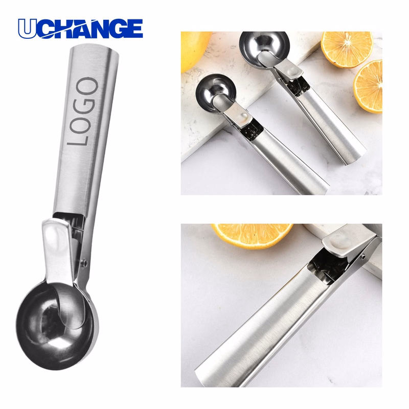 Durable Stainless Steel Ice Cream Scoop for Desserts