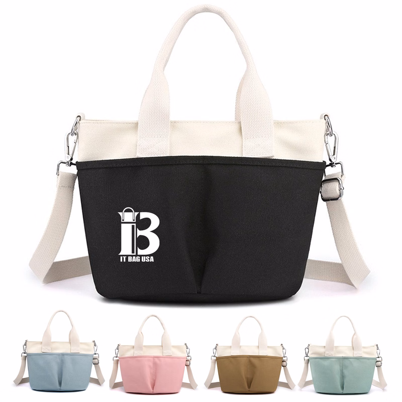 Canva Crossbody Bag Handbag With Multi Pocket