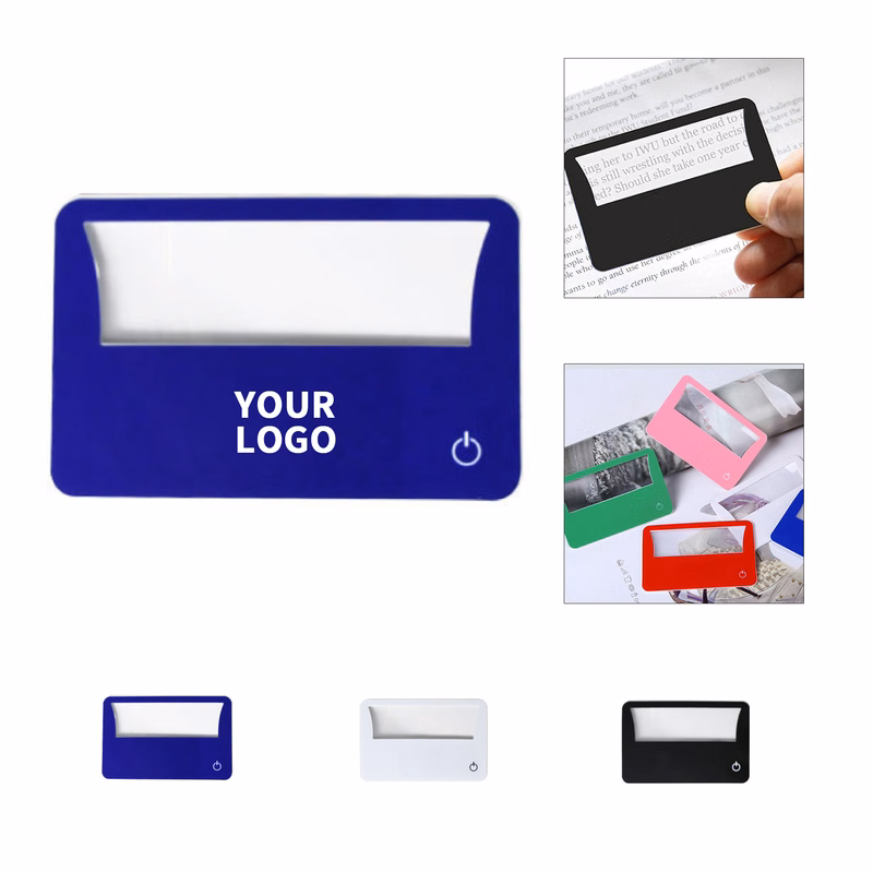Credit Card Size Three Times Lighted Magnifier