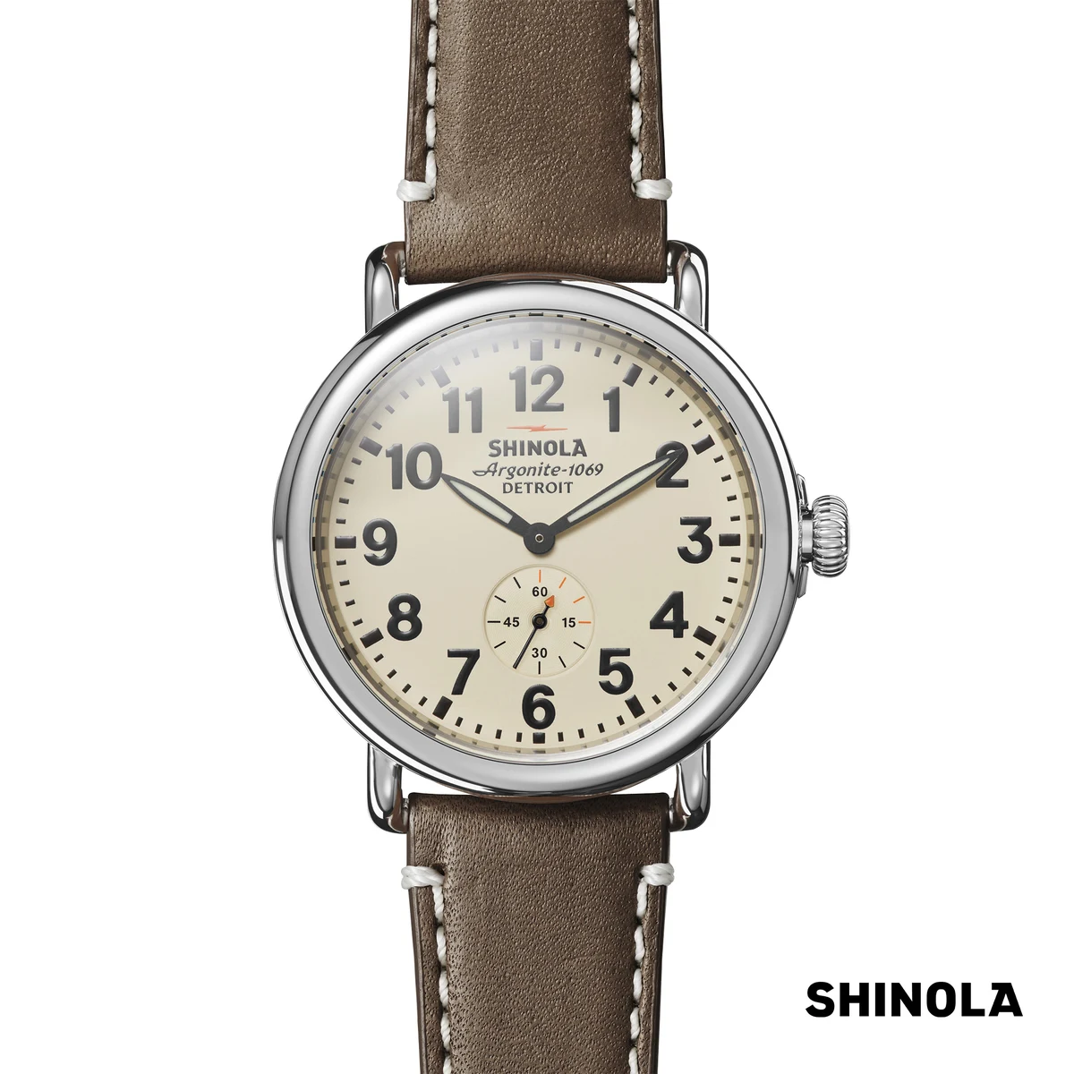 Shinola® Runwell Watch - Cream/Brown 1