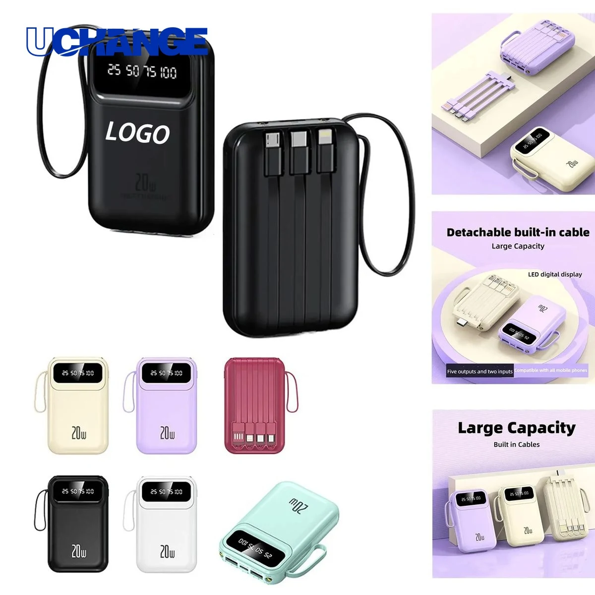 10000mAh High-Capacity Power Bank Portable Charger for Travel & Work 1