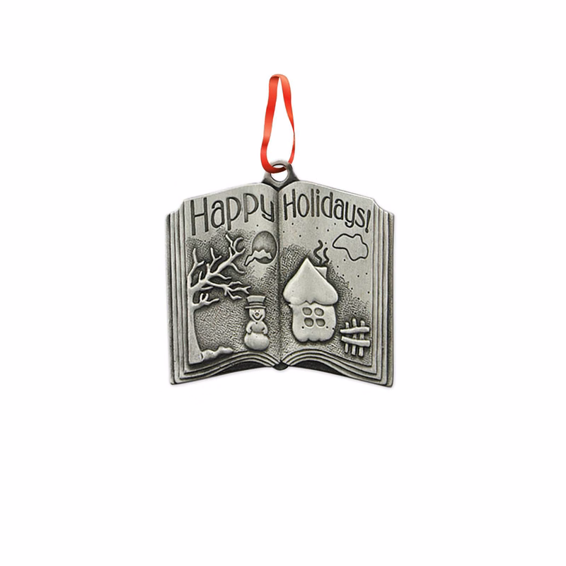 3D Ornament (2"x 1.75" Happy Holidays Book)