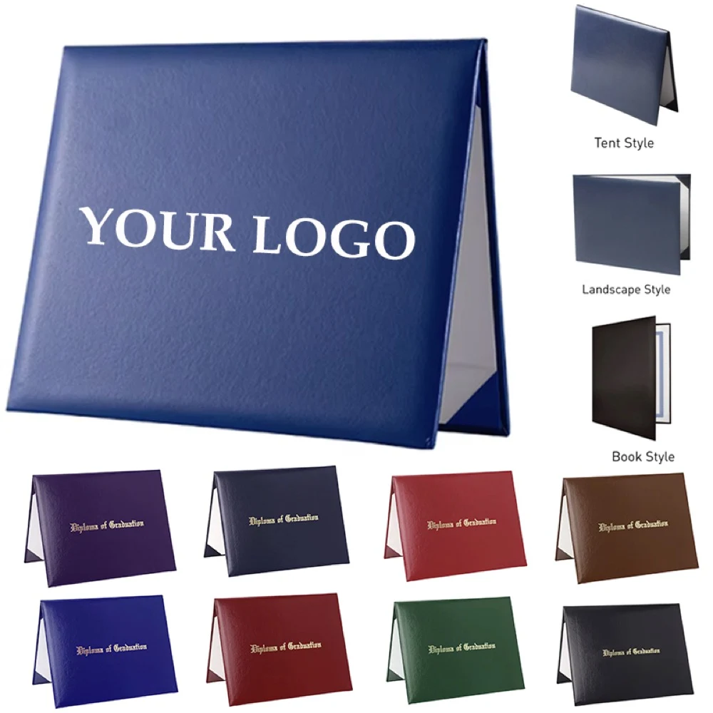 High Quality Customize PU Leather Certificate Holder Folder 1