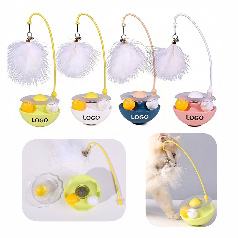 Cat Self Play Tumbler Toy with Catnip Bell