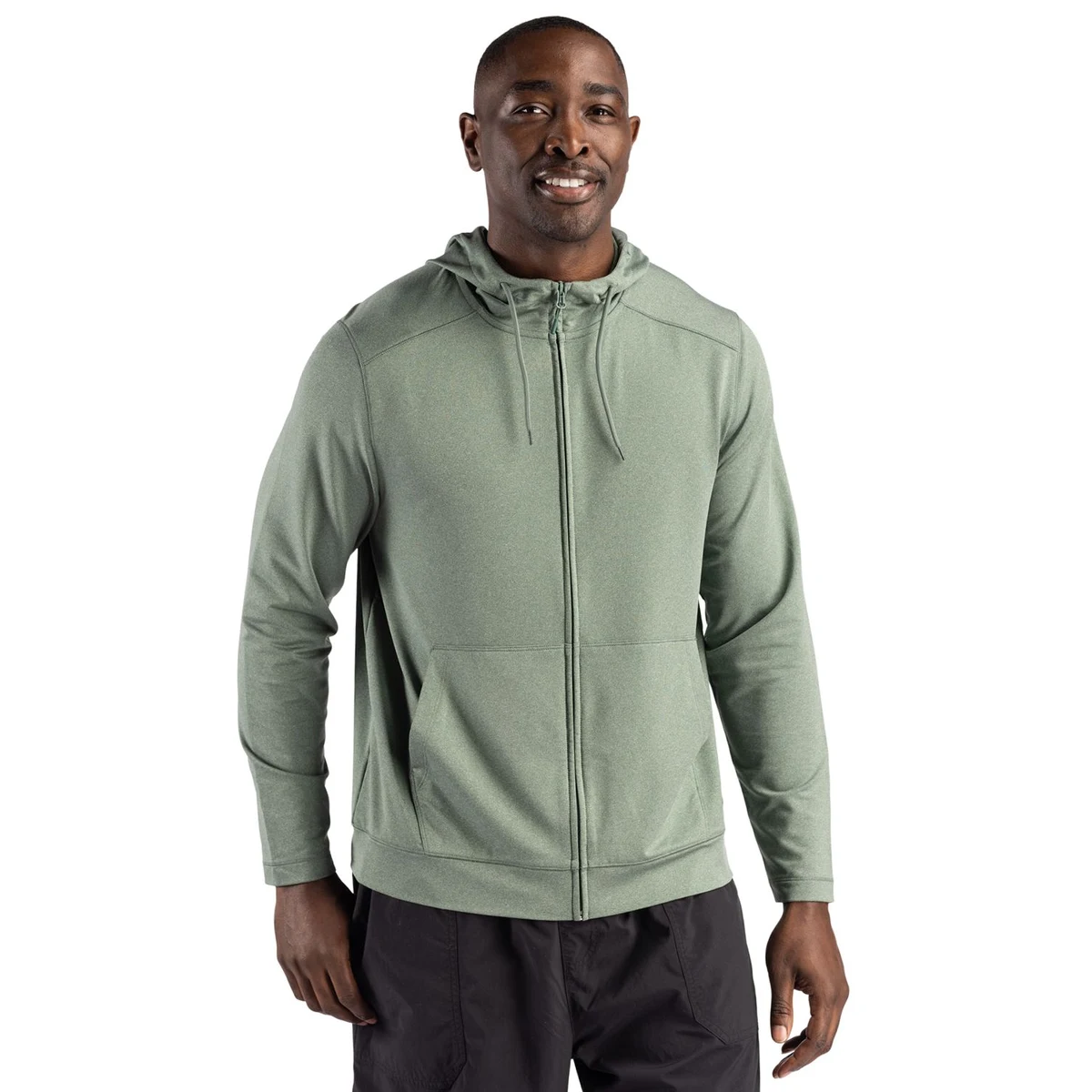 Clique Dash Recycled Mens Full Zip Hooded Sweatshirt 1