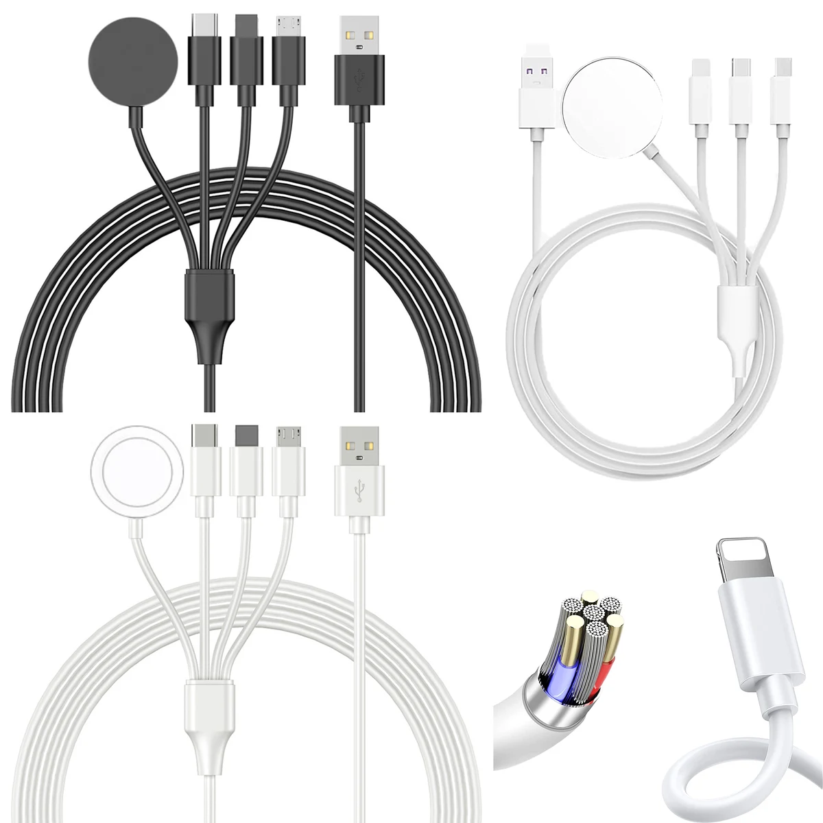 4 in 1 Portable Smart Charging Cable 1
