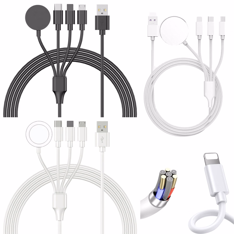 4 in 1 Portable Smart Charging Cable